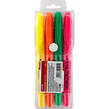 Маркер Highlighter D2503, 2-4 мм кліноп, набір із 4 кв, фото 3