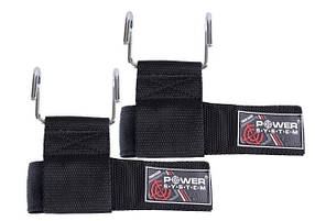 Гаки для турніка і тяги на зап'ястя Power System Power Lifting Hooks PS-4040