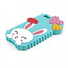 Чохол Cute Heart Hello Rabbit Зелений для IPhone 5/5S, фото 2