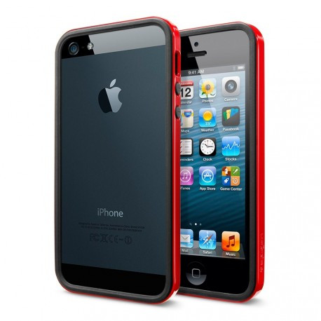 Бампер SGP Neo Hybrid EX Slim Black/Red для iPhone 4/4S