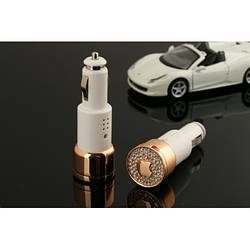 Diamond Car Charger Luxury Car Charger Adaptor with 2 USB ports Apple