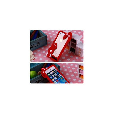 Бампер Moschino заєць для IPhone 5/5S Червоний