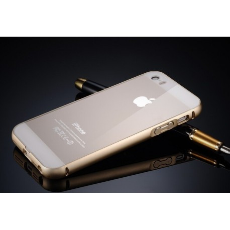 Алюмінієва накладка з логотипом Apple для IPhone 5/5S Золота