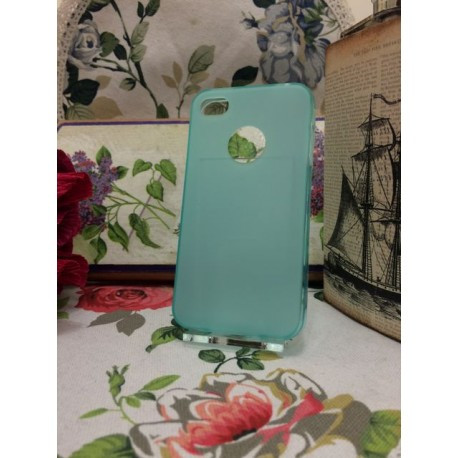 TPU Матовий силіконовий чохол iPhone 4/4S Бірюзовий