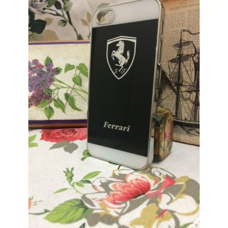 Алюмінієва Накладка Ferrari для iPhone 5/5S Чорна