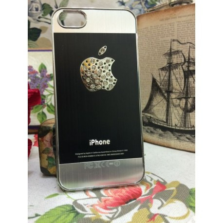 Накладка алюмінієва APPLE logo для iPhone 5/5S Чорна