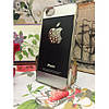 Накладка алюмінієва APPLE logo для iPhone 5/5S Чорна, фото 3