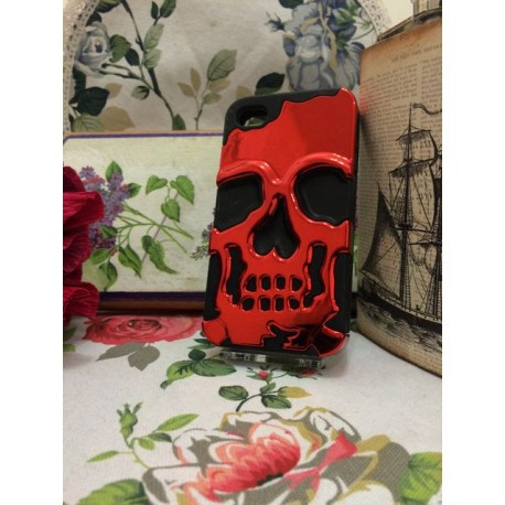 Чохол Череп Skull Head для iPhone 4/4S Червоний