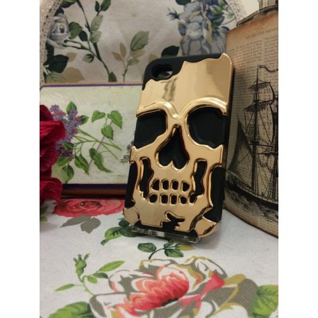 Чохол Череп Skull Head для iPhone 4/4S Золотий