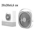 Вентилятор акумуляторний настільний потужний Wi M102 переносний. З перемиканням швидкостей, фото 3