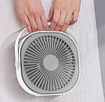 Вентилятор акумуляторний настільний потужний Wi M102 переносний. З перемиканням швидкостей, фото 6