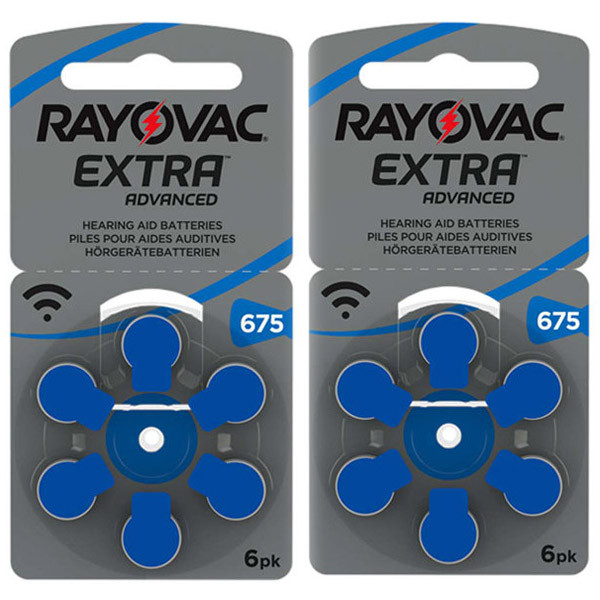 Батарейки для слухових апаратів Rayovac Extra 675 (12 шт.)