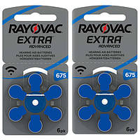Батарейки для слухових апаратів Rayovac Extra 675 (12 шт.)
