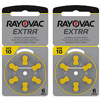 Батарейки для слухових апаратів Rayovac EXTRA 10 (12шт)