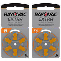 Батарейки для слуховых аппаратов Rayovac EXTRA 13 (12шт)