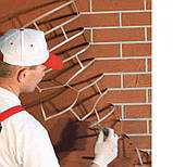 Трафарет цегла імітація цегляної кладки для штукатурки та фарби паковання 0,91 м2 розмір аркуша 1033х880 мм, фото 4