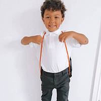 George школьная футболка-поло для мальчика белая, хлопок, размеры 98-176