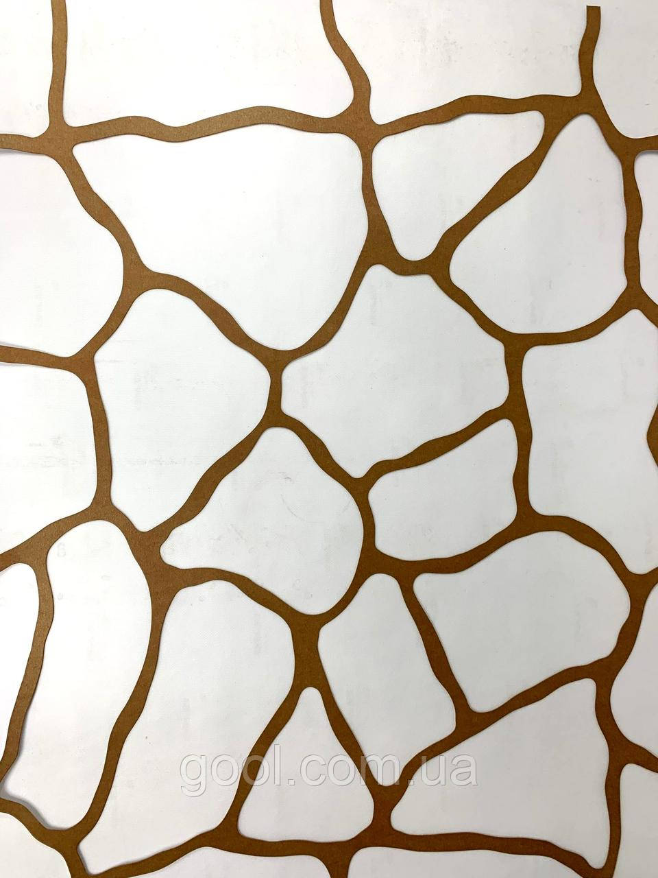 Трафарет імітація кам'яної кладки «камінь сланець» для штукатурки та фарби упаковка 0,67м2 розмір листа 982х682мм, фото 1