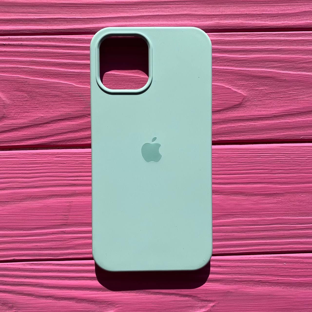 Чохол Silicone Case для Apple iPhone 12, 12 Pro Marine Green, фото 1