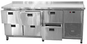 Стіл холодильний 6 ящиків 1860х600х850 мм