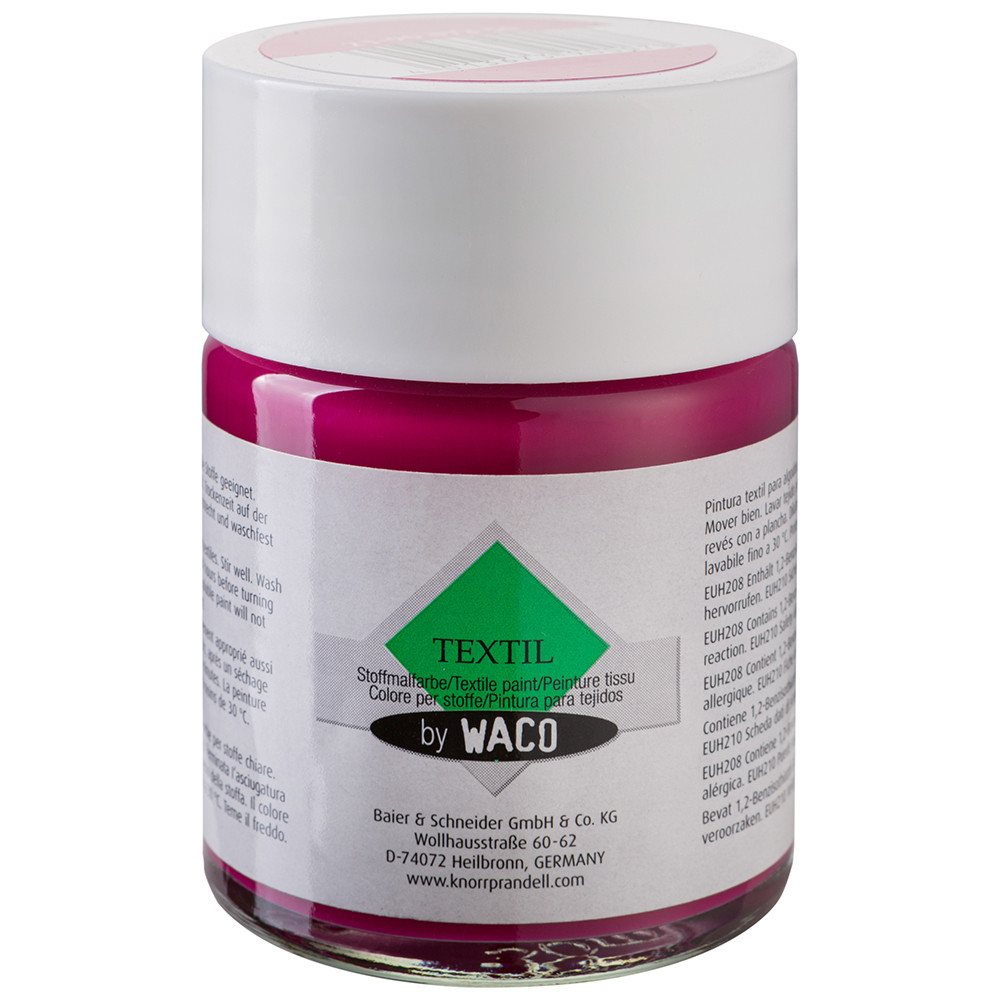 Фарба текстильна акрилова для тканини бузкова Waco 219007350