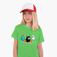 Детская футболка для девочек Амонг Ас (Among Us) (25186-2420-KG) Салатовый