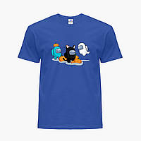 Детская футболка для девочек Амонг Ас (Among Us) (25186-2420-BL) Синий