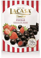 Клубника в черном шоколаде Lacasa Fresas chocolate negro 125г (Испания)