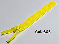 Молния швейная потайная нейлон спираль тип 3 18 см / 606 желтый лимон