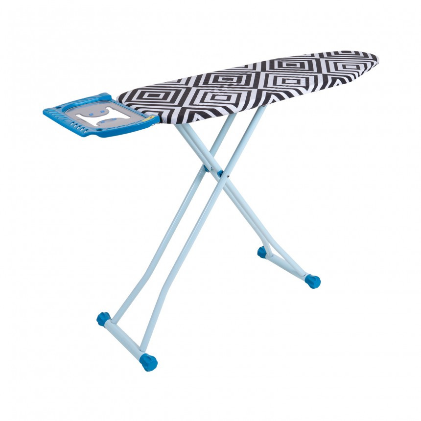 Прасувальна дошка Dogrular SILVIA 112*36см з розеткою, сіро-блакитний (15030-SILVER-PLUG)