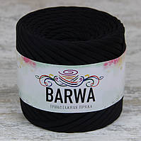 Пряжа трикотажна Barwa (7-9 мм / 50 м), колір Чорний оксамит