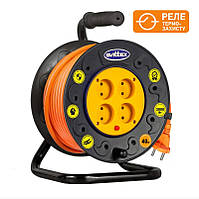 Подовжувач на котушці SVITTEX 50 м 2х1.5 мм2 SV-007