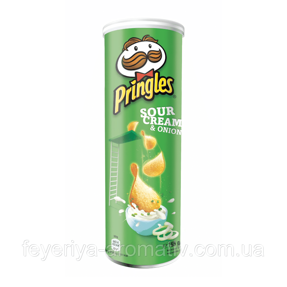 Чіпси Pringles Sour cream & лук, 40гр (Великобританія)