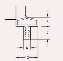 Дверний ущільнювач Deventer М 7292/10 прозорий