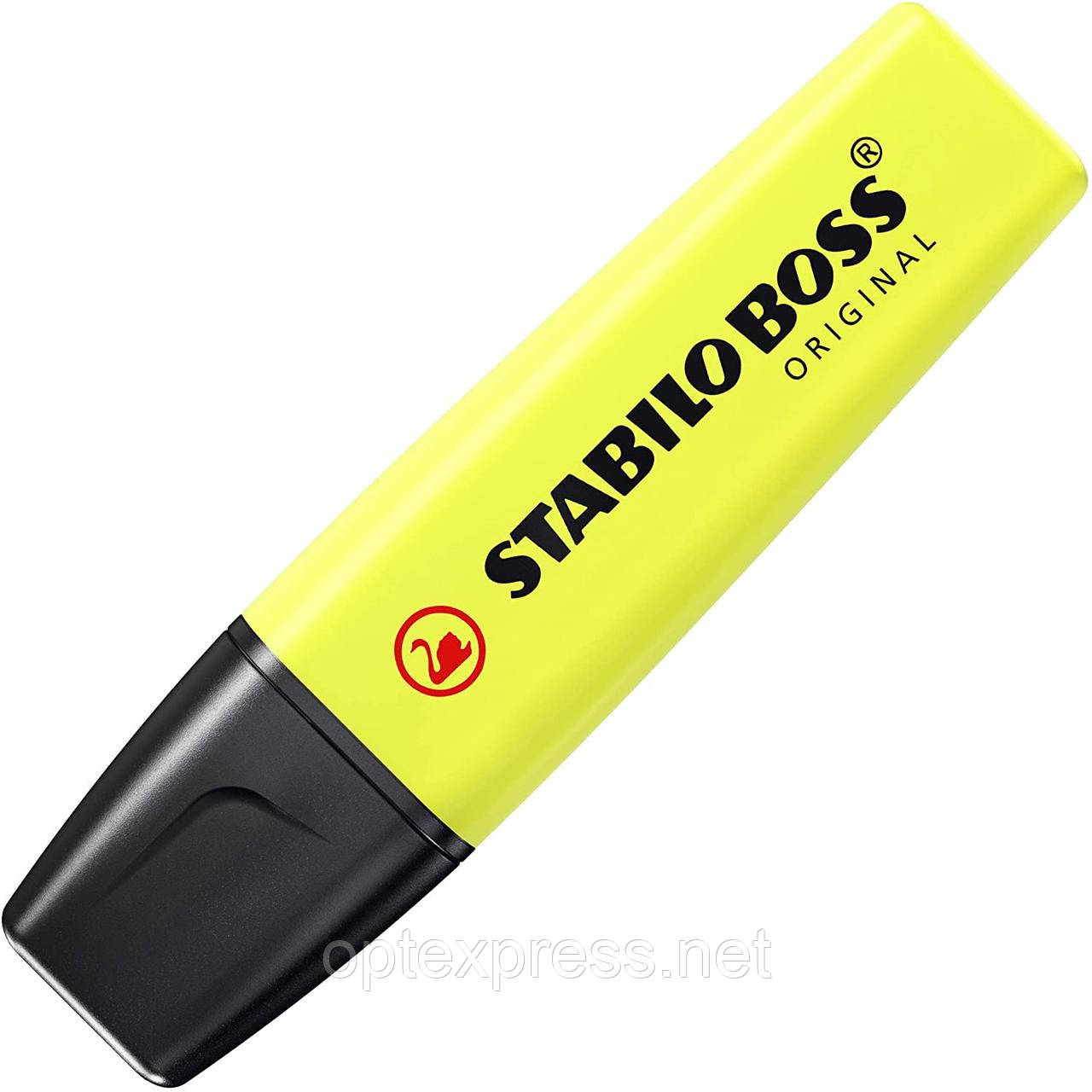 ТЕКСТМАРКЕР STABILO BOSS НЕОНОВИЙ ЖОВТИЙ 70/24, фото 1
