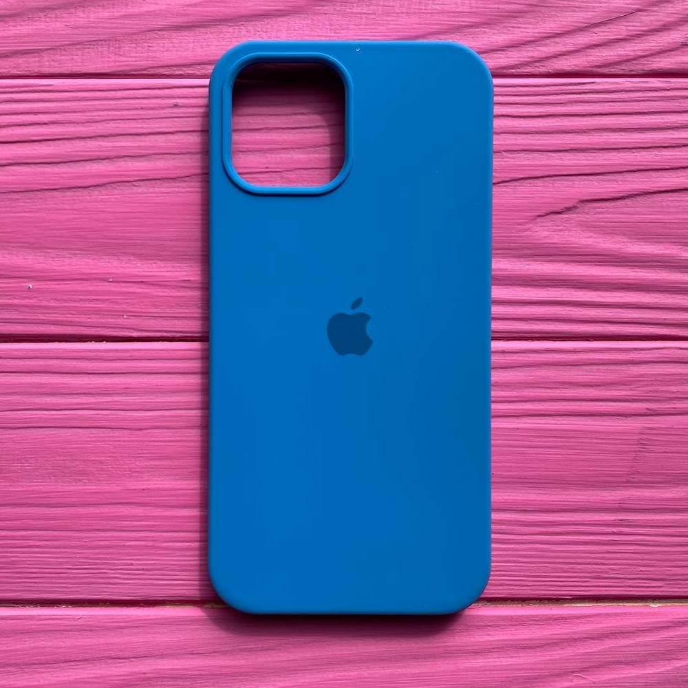 Чохол Silicone Case для Apple iPhone 12, 12 Pro Cornflower