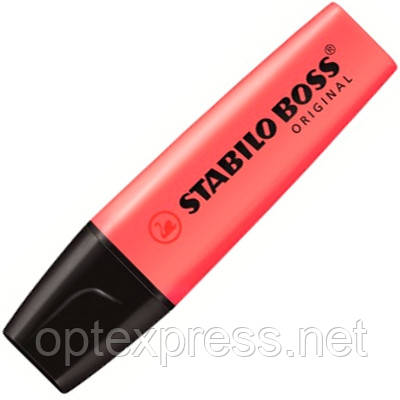 ТЕКСТМАРКЕР STABILO BOSS НЕОНОВИЙ ЧЕРВОНИЙ 70/40