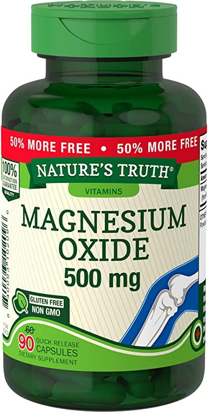 Магний Nature's Truth Magnesium Oxide 500 mg 90 caps