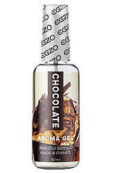 Оральний гель-лубрикант зі смаком шоколаду EGZO AROMA GEL — Chocolate, 50 мл.