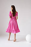 Літня святкова сукня для вагітних рожева, фото 4
