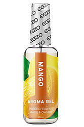 Оральний гель-лубрикант зі смаком манго EGZO AROMA GEL — Mango, 50 мл.