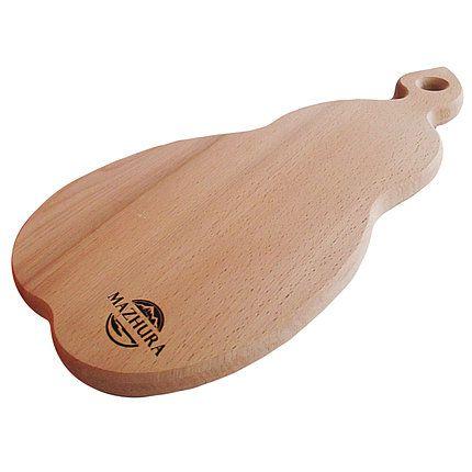 Дошка груша з ручкою MAZHURA Fruit 19х39 см Бук mz323201, фото 1