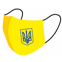 МАСКА ЖОВТА "ГЕРБ УКРАЇНИ"