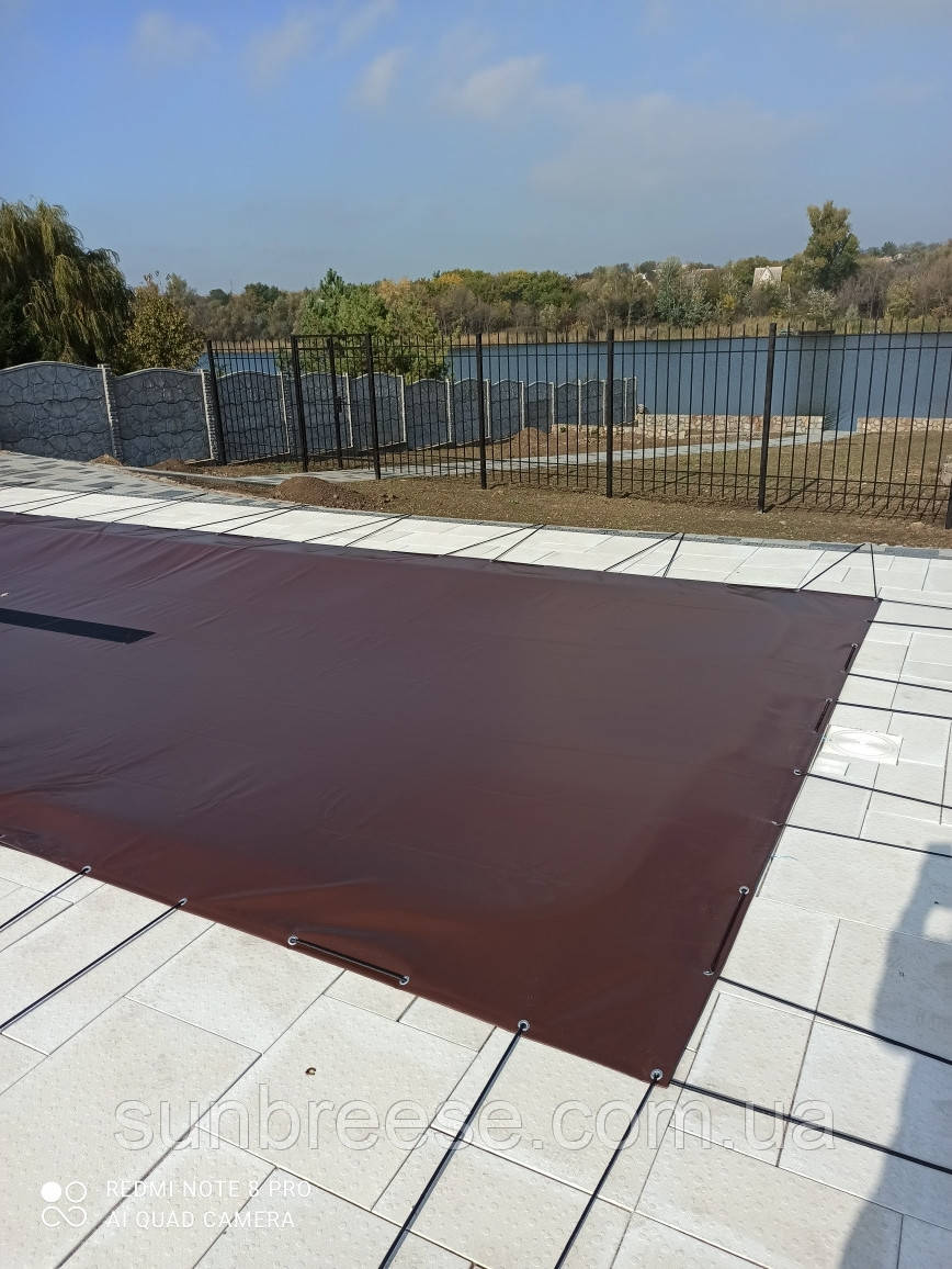 Тентове всесезонне покриття для басейну з високоякісної ПВХ тканини (Бельгія)
