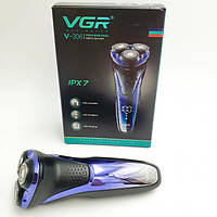 Электробритва мужская VGR V-306 беспроводная аккумуляторная бритва для влажного и сухого бритья