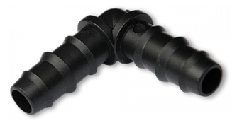Коліно-з'єднувач для шланга AquaNova 20 мм