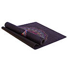 Коврик для йоги Замшевий каучуковий двошаровий 3м Record FI-5662-51 (розмір 183x61x0.3см, чорний), фото 2