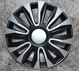 Автомобільні колпаки ARGO R16 AVALON CARBON SILVER>BLACK. Колпаки на дисках / Колпаки на колесах.