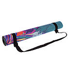 Коврик для йоги Замшевий каучуковий двошаровий 3м Record FI-5662-53 (розмір 183x61x0.3см, зелений), фото 3