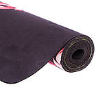 Коврик для йоги Замшевий каучуковий двошаровий 3м Record FI-5662-55 (розмір 183x61x0.3см, райдужний), фото 3